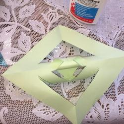 3D Stern aus Papier selbst basteln Schritt 11