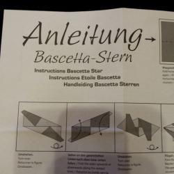 Bascetta Stern aus Papier basteln Schritt 1