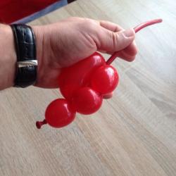 Marienkäfer aus Modellierballons basteln Schritt 8