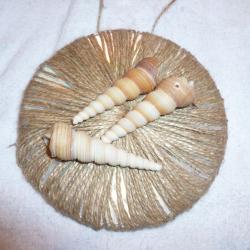 Deco aus CD und Muscheln basteln Schritt 7