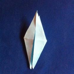 Origami Stern aus Papier falten Schritt 11