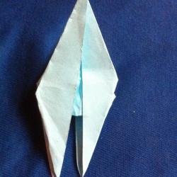 Origami Stern aus Papier falten Schritt 15