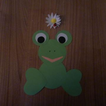 Frosch selbst basteln Schritt 7