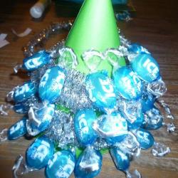 Tannenbaum aus ICE Bonbons selbst basteln Schritt 12