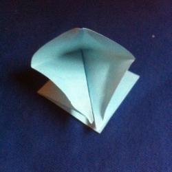 Origami Stern aus Papier falten Schritt 9