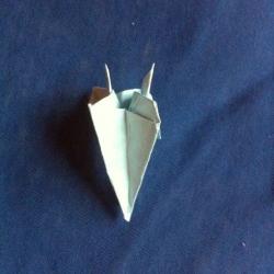 Origami Stern aus Papier falten Schritt 20