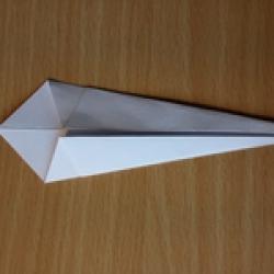 Origami Schwan aus Papier basteln Schritt 5