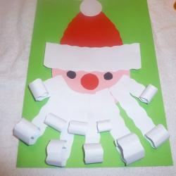 Nikolaus aus Tonpapier selbst basteln Schritt 14