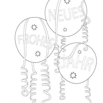 Ballons mit Papierschlaufen