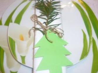 Serviettenring Tanne und Tannenbaum basteln Schritt 6